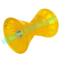 PO6294 ~ BOW STOP ROLLER ASSEMBLY YELLOW 4 in
