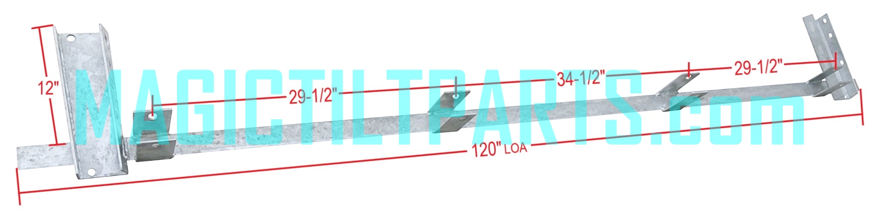 (image for) PK2775 ~ 3-AXLE UNDERCARRIAGE 120" WITH STEPS