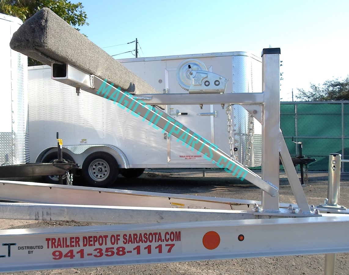 (image for) PO2900 ~ CAT WINCH POST / BOW STOP (BAY CAT) ALUMINUM