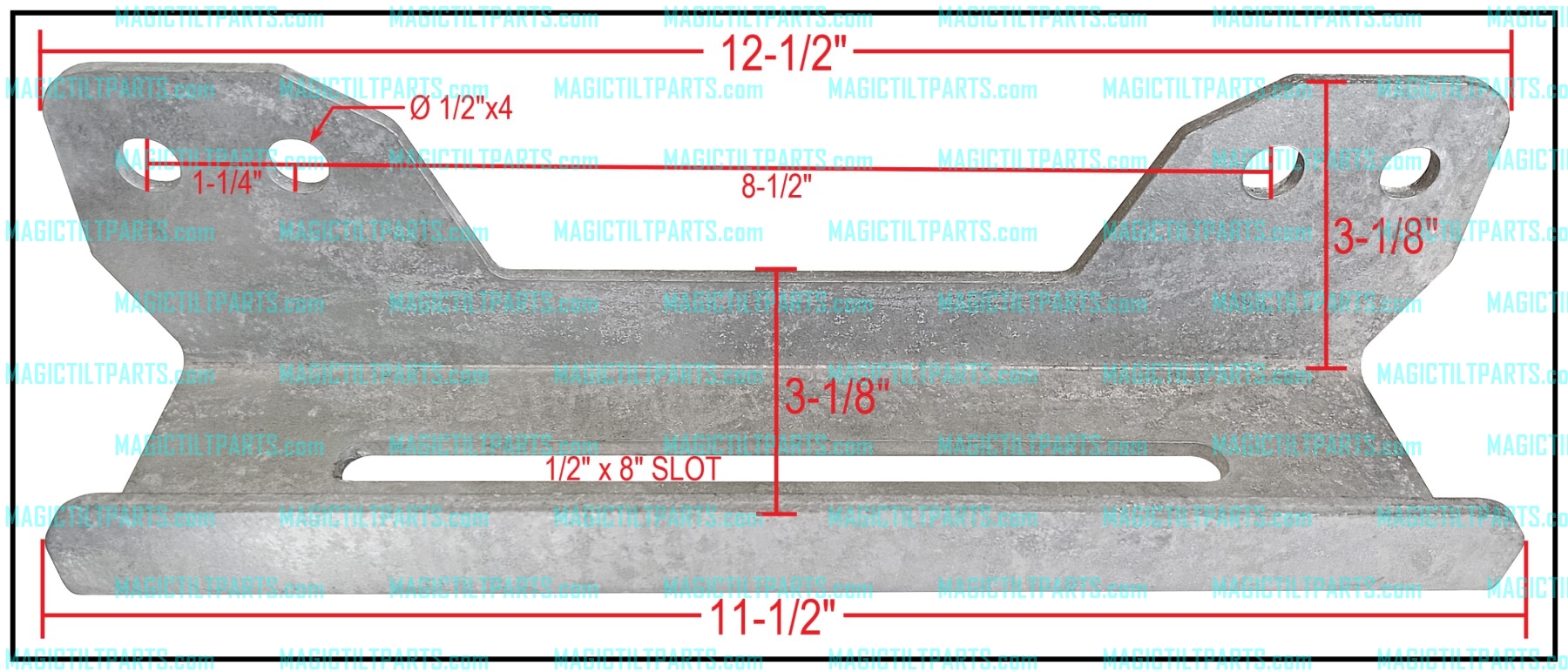(image for) PT1545 ~ PONTOON ELLIPTICAL BUNK BRACKET