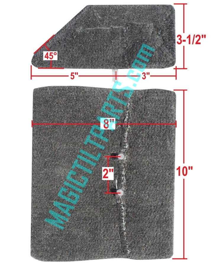 (image for) PT5022 ~ TWO-PIECE BOW REST W/ WOOD REPLACEMENT BLOCK